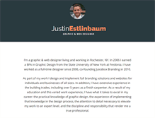 Tablet Screenshot of justinestlinbaum.com